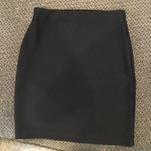 Black mini skirt